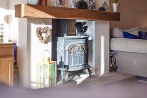 Log Burning Stove- click for photo gallery